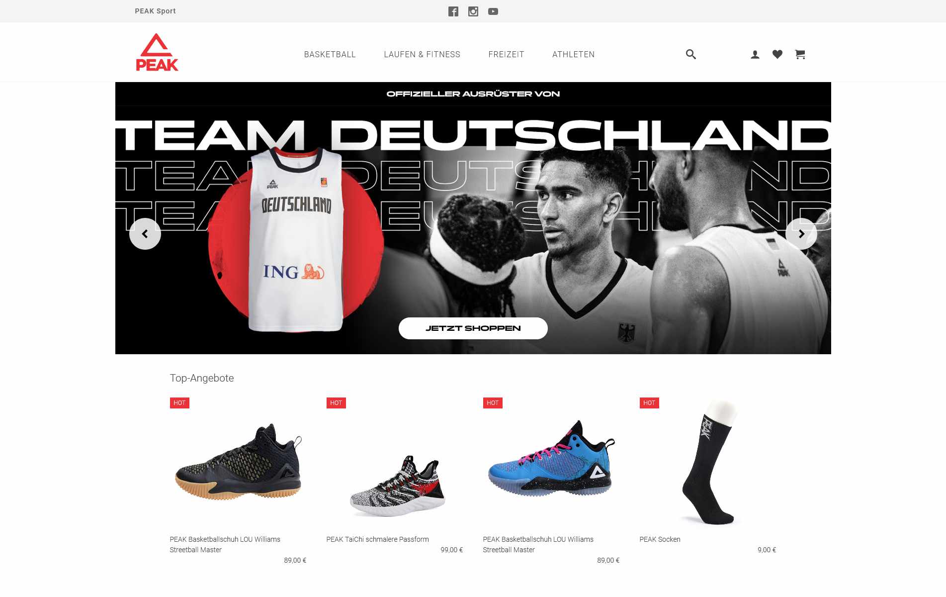 Bild: myfactory-Shop- und Website-Template für Peak Sport - 2021
